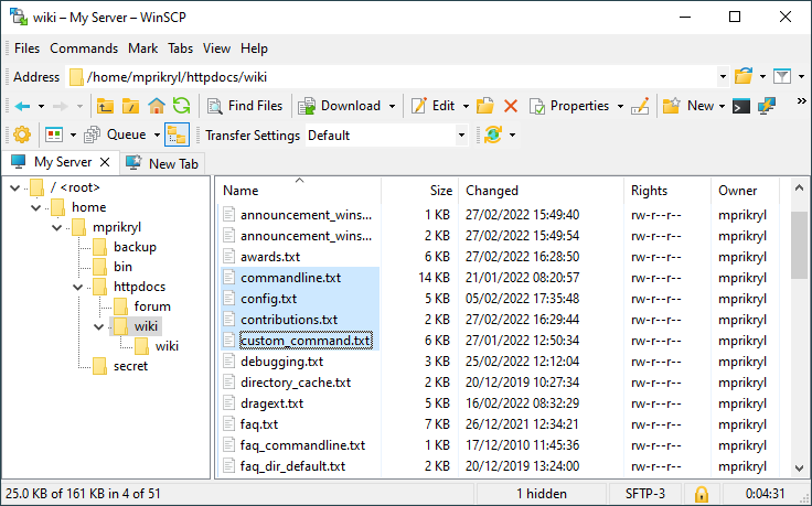 WinSCP, audit logs, SCP