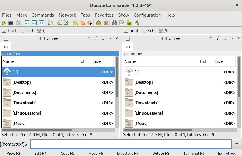 Double Commander, SSH, file managers and ssh clients